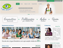 Tablet Screenshot of linguabrasileira.net